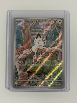 Pokemon Meowth 106/094 Full Art Illustration Rare Holo: Phantasmal Flames NM/M - Image 1