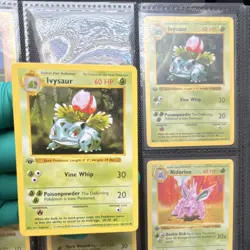 Pokemon TCG Base Set Ivysaur 30/102 vintage shadowless 1st edition - Image 4