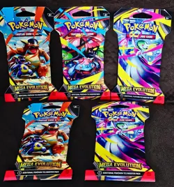 Pokemon TCG Mega Evolutions Sleeved Booster Packs - LOT OF 5 - Image 2