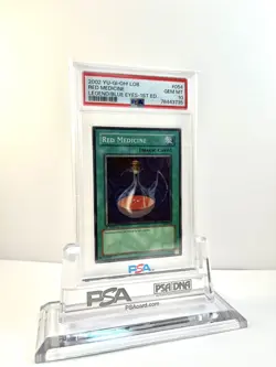 2002 YU-GIOH! LOB-054 Red Medicine PSA 10 GEM MINT - Image 1