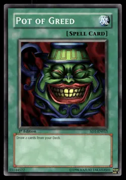 Pot of Greed SD1-EN015 Structure Deck: Dragon's Roar - Image 1