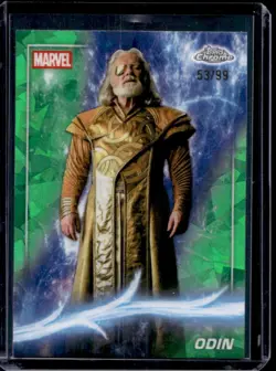 2025 Topps Chrome Marvel Studios Sapphire Odin Green Refractor #/99 Thor - Image 1