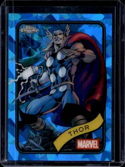 2025 Topps Chrome Marvel Sapphire Thor #119 - Image 1