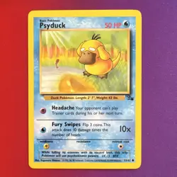 Pokemon TCG Psyduck 53/62 Fossil 1999 Regular Common Basic HP50 English Card - Image 1