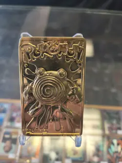Poliwhirl Pokemon 23K Gold Plated Trading Card 1999 Burger King Limited Edition - Image 1