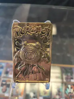 Poliwhirl Pokemon 23K Gold Plated Trading Card 1999 Burger King Limited Edition - Image 2