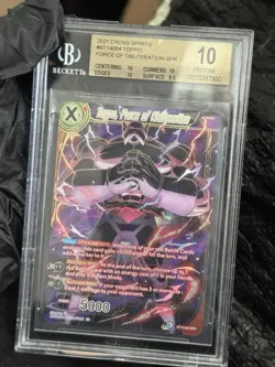 Toppo Force Of Obliteration Bt14-004 Spr Bgs 10 Psa Cgc Dragon Ball Super Card - Image 3