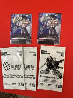 Gundam Card Game ST05-010 C Mikazuki Augus Alternate Art Lot - Image 1