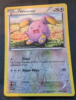 Whismur 105/135 Plasma Storm Reverse Holo Pokemon Card | LP - Image 1
