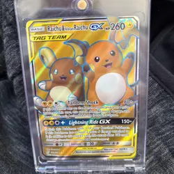 Raichu Alolan Raichu GX Alternate Full Art Holo Card 220/236 Sm-Unified Minds - Image 2