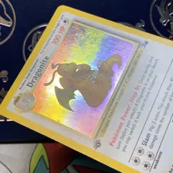 1999 Pokemon TCG Dragonite Fossil 1st Edition Holo 4/62 LP - Image 5