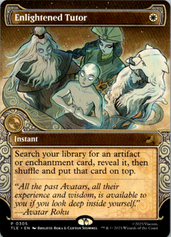 Enlightened Tutor (Showcase) #305 || MTG - Avatar: The Last Airbender || 2025 - Image 1