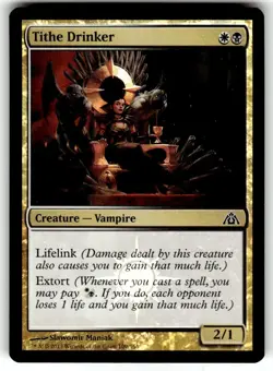 FOIL MTG Tithe Drinker Dragon's Maze Regular - Image 1