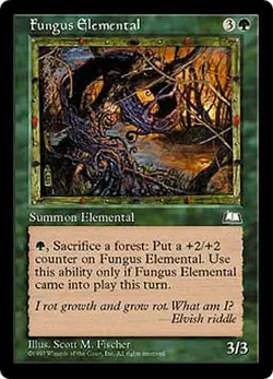 MTG MAGIC THE GATHERING - FUNGUS ELEMENTAL - WEATHERLIGHT - EXCELLENT! - Image 1