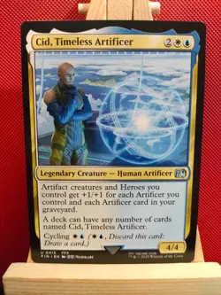 Cid, Timeless Artificer 0415 - Final Fantasy - Uncommon - NM (see pics) MTG - Image 1