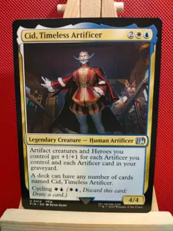 Cid, Timeless Artificer 0414 - Final Fantasy - Uncommon - NM (see pics) MTG - Image 1