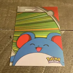 Topps Pokemon TV Animation Series 3 Holo Foil Heroes & Villains #HV15 Marill. - Image 1