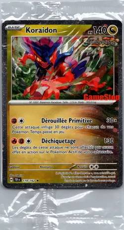 Koraidon Pokemon GameStop Promo 119/162 FR Sealed Holo Exclusive - Image 1
