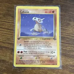 Pokemon TCG Cubone Jungle 1st Edition 50/64 SEE PHOTOS - Image 1