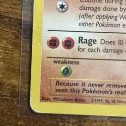 Pokemon TCG Cubone Jungle 1st Edition 50/64 SEE PHOTOS - Image 4
