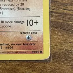 Pokemon TCG Cubone Jungle 1st Edition 50/64 SEE PHOTOS - Image 5