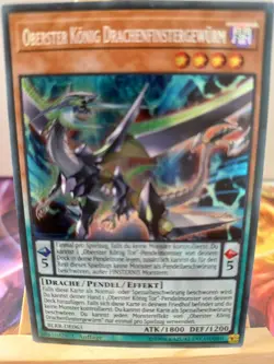 Oberster Konig Drachenfinstergewurm BLRR-DE063 Secret Rare Deutsch NM YUGIOH - Image 1