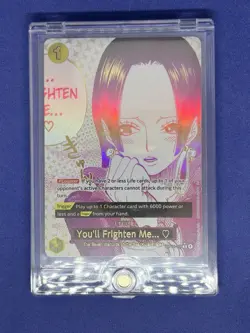 !!DEAL!!Bandai One Piece CCG Event Boa Hancock Holo You'll Frighten Me OP14-118 - Image 1