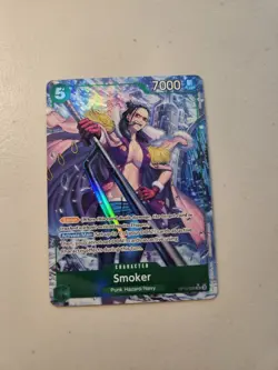 One Piece TCG - Smoker OP10-030 SR Alt Art Parallel - Royal Blood NM ENGLISH - Image 1