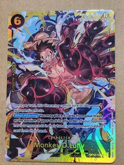 2023 One Piece CCG-Monkey D. Luffy #OP10-118 Royal Blood-Secret Rare Holofoil - Image 3
