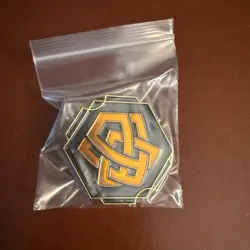 Disney Lorcana League Promo Pin Amber Ink Archazia's Island NEW - Image 1