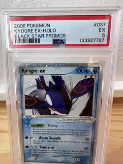 Kyogre EX 2006 #37 Black Star Promo PSA 5 - Holo Rare Pokemon WOTC - Image 3