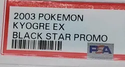2003 Pokemon Kyogre EX #001 Black Star Promo PSA 7 EX Holo Rare WOTC Card - Image 3