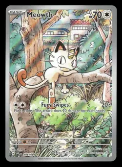 Meowth - 106/094 - Illustration Rare - Phantasmal Flames - Pokemon Card - NM/M - Image 1