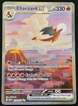 Pokemon TCG - Charizard ex 199/165 Sv: Scarlet & Violet 151 Holo SIR NM - Image 1