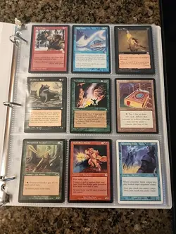 Vintage Magic The Gathering Binder Collection Card Lot MTG 1993-2003 Rares - Image 1