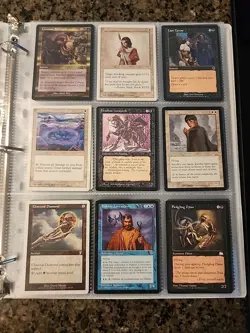 Vintage Magic The Gathering Binder Collection Card Lot MTG 1993-2003 Rares - Image 3