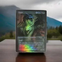 Tiamat | Custom Foil Fan Alt Art | Mtg Commander Playtest Card - Image 1