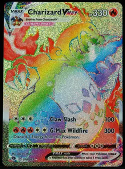 Charizard VMAX #074 NM-M Pokemon Card Champions Path - Image 1