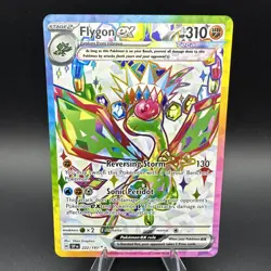 Pokemon TCG Flygon EX Holo Ultra Rare Card 222/191 Sv08: Surging Sparks - Image 1