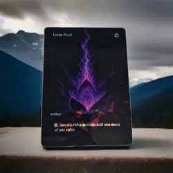 Lotus Petal | Custom Foil Fan Alt Art | Mtg Commander Playtest Card - Image 1