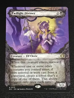 MTG Lorwyn Eclipsed Twilight Diviner Showcase 0315 NM Rare - Image 1