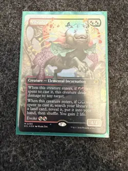 MTG Vibrance (Borderless) M Lorwyn Eclipsed 295 Regular NM Foil - Image 1