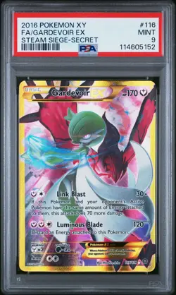 2016 POKEMON STEAM SIEGE GARDEVOIR EX 116 SECRET RARE PSA 9 MINT #114605152 - Image 1