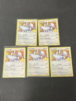 Lugia 022/025 Pokemon Celebrations Holo Rare Lot Of 5 Cards - Image 1