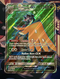 Decidueye GX Pokemon TCG Card Sun Moon PROMO Full Art SM37 Jumbo Oversize - Image 1