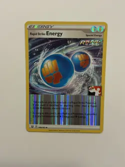 Rapid Strike Energy 140/163 Line Holo Pokemon Prize Pack Series 1 & 2 FASTSHIP B - Image 1