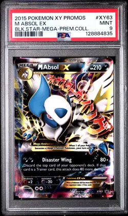 2015 POKEMON XY BLACK STAR PROMO M ABSOL EX #XY63 PSA 9 MINT #128884835 - Image 1