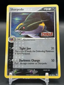 Pokemon TCG Sharpedo EX Power Keepers 38/108 Holo Promo Promo - Image 1