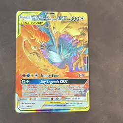 Pokemon TCG Moltres & Zapdos & Articuno GX TAG TEAM Holo 44/68 Hidden Fates - Image 1