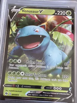 2020 POKEMON SWORD & SHIELD CHAMP'S PATH #001 VENUSAUR V PSA 10 - Image 2